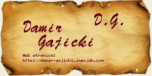 Damir Gajicki vizit kartica